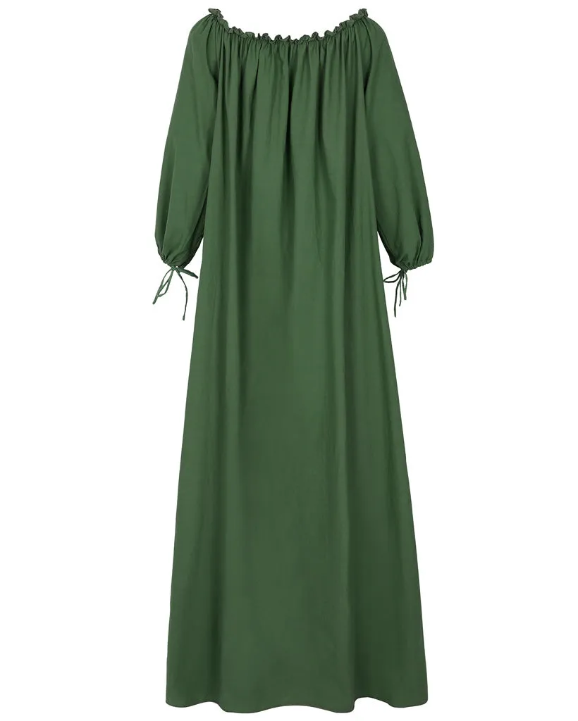 Casual Solid Color One Neck Dress