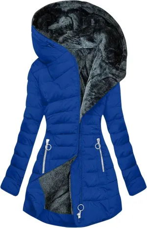 Ceboyel Winter Coats For Women With Hood Fleece Lined Thicken Puffer Coat Sherpa Warm Jackets Trendy 2023 Outfits Clothes
