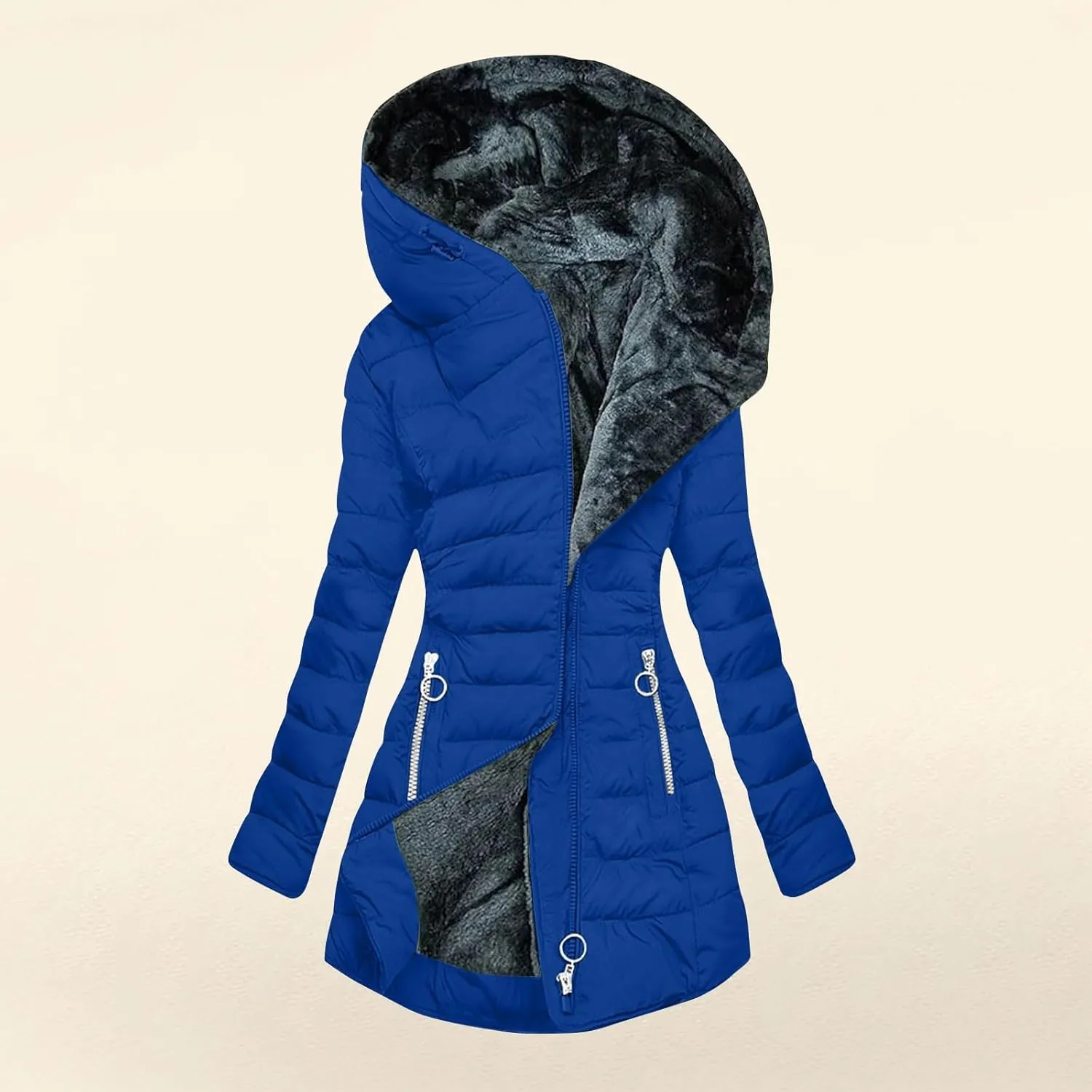 Ceboyel Winter Coats For Women With Hood Fleece Lined Thicken Puffer Coat Sherpa Warm Jackets Trendy 2023 Outfits Clothes