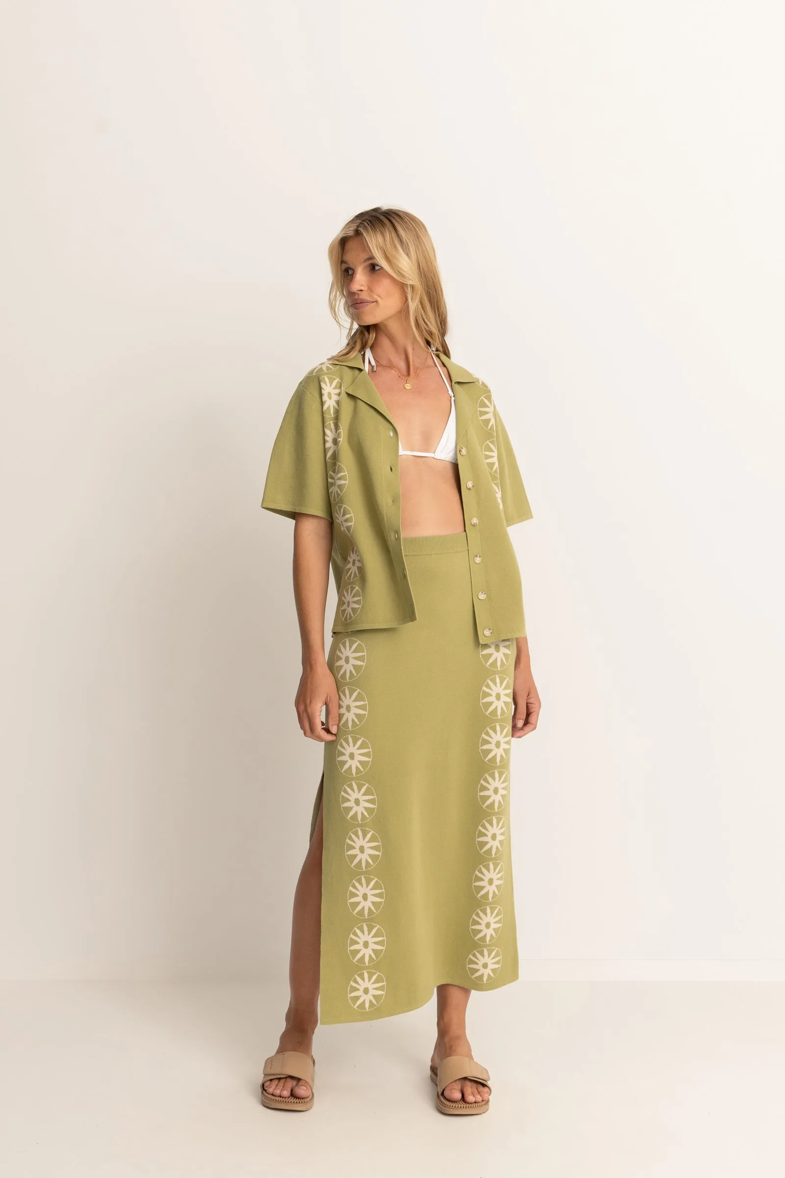 Horizon Knitted Shirt Palm