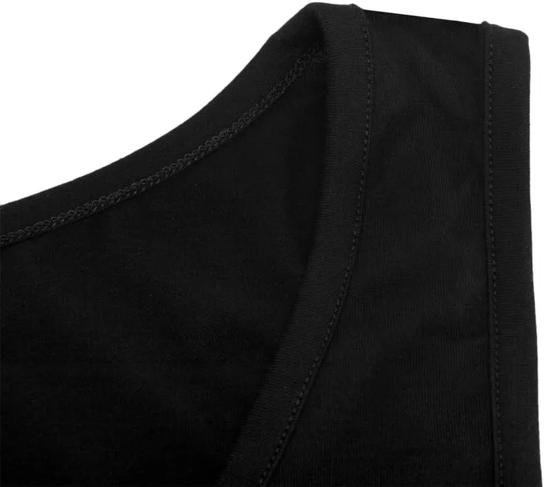 OThread & Co. Women's Basic Crop Tops Stretchy Casual Scoop Neck Sleeveless Crop Tank Top