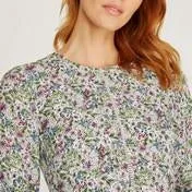 Tiered Painterly Floral Dress
